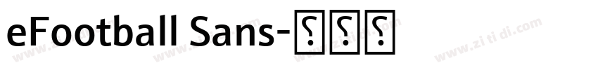 eFootball Sans字体转换